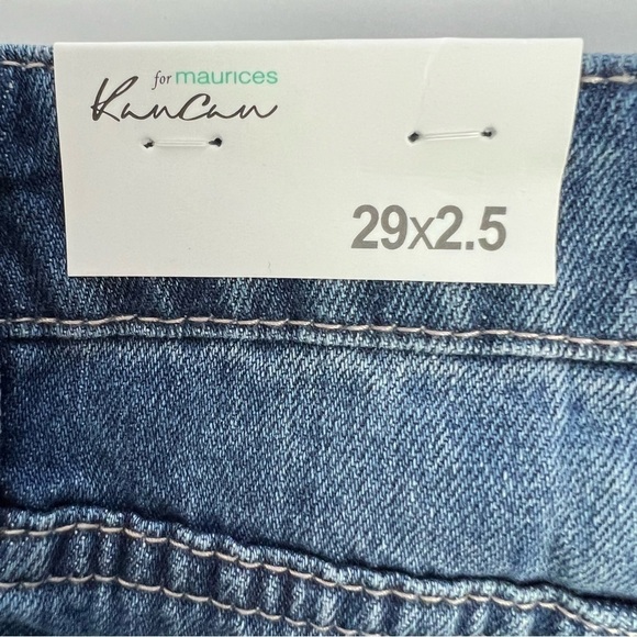 NWT KanCan Junior Women’s High-Rise Shorts Sz 9 (29) Frayed Distressed/Destroy - Picture 7 of 12